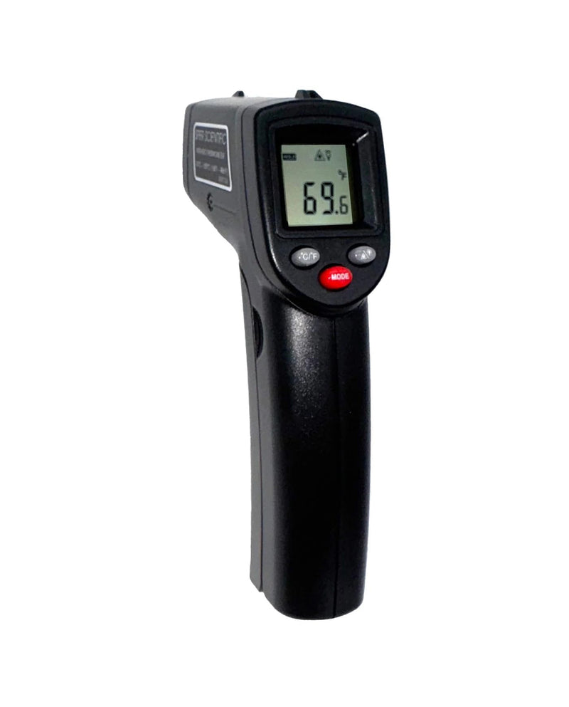 [Australia - AusPower] - Sper Scientific 800130 Basic Infrared Thermometer 12:1/986°F - User Calibratable - High Accuracy Laser Temperature Gun with Backlit LCD for Industrial, HVAC, Cooking, Automotive & More 1 Pack 