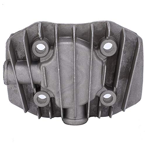 2Pcs Air Compressor Cylinder Head, Small 2.5/3P Aluminum Cooling Cooling Cylinder Head Parts Accessories 48mm x 62mm