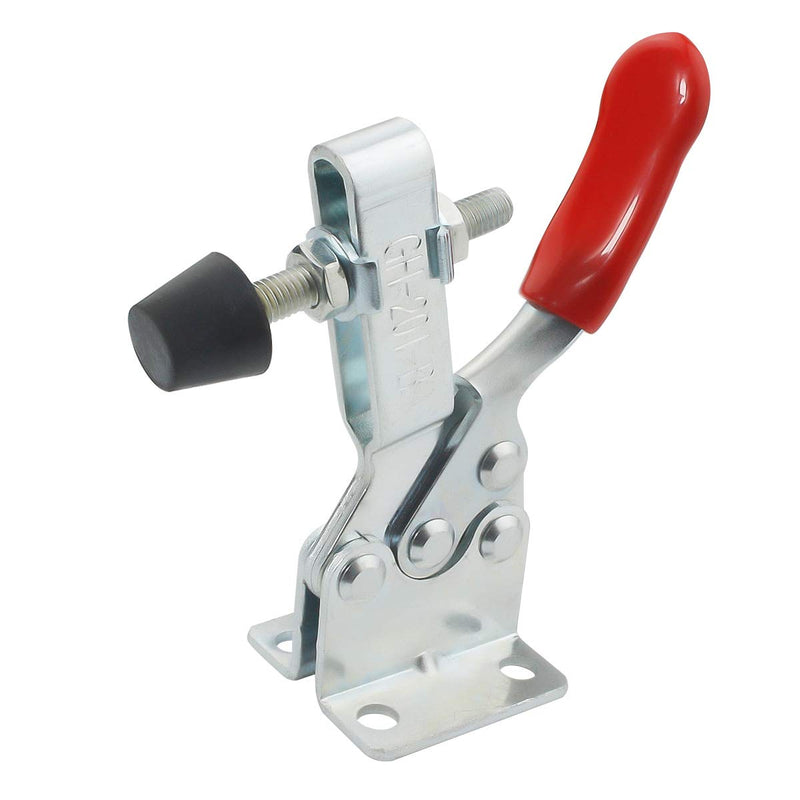 [Australia - AusPower] - Toggle Clamp 4 Pack 201-B Style Quick Release Toggle Latch Hold Down Clamp Antiskid Red Horizontal Clamp 360Lbs Holding Capacity Quick Release Woodworking Tool 201B, 4PK 