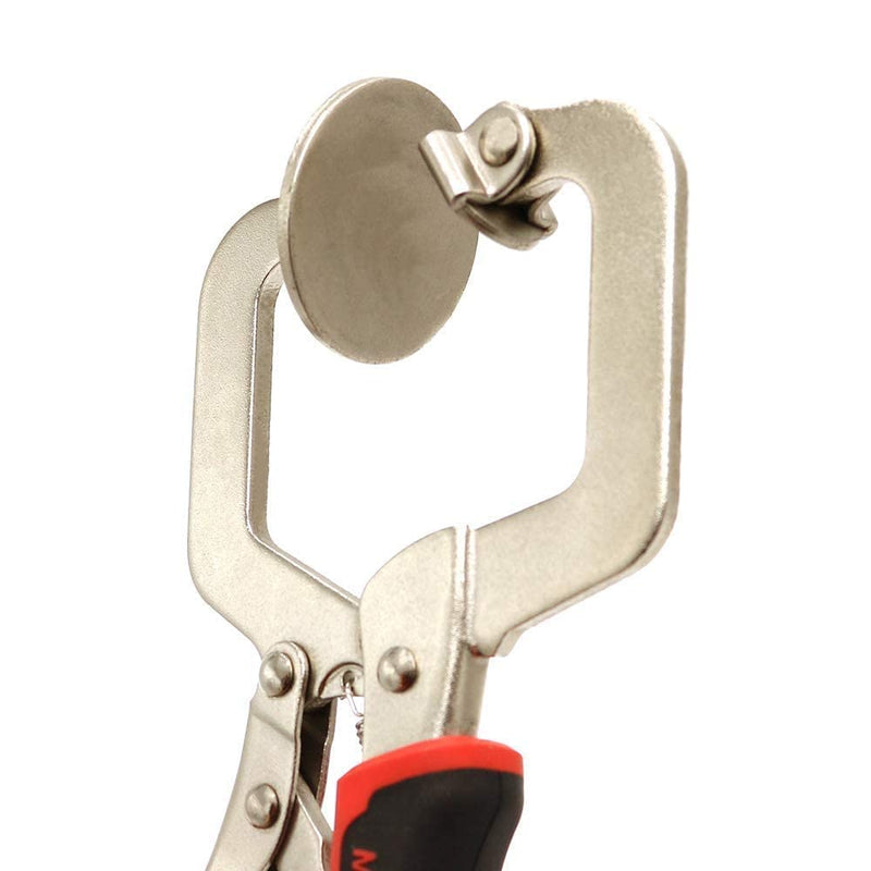 [Australia - AusPower] - Monster & Master 6" C-clamp Face Clamp Locking Plier with Larger Flat Swivel Pads, 2-Piece 6" with Swivel Pads, 2-Piece 