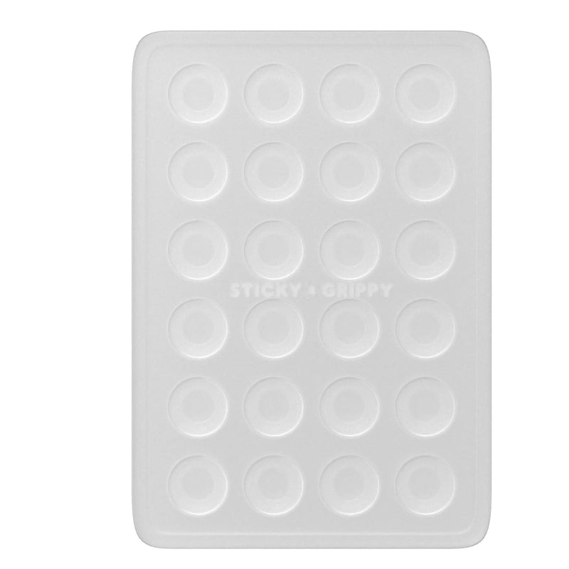[Australia - AusPower] - Suction Phone Case Mount, Silicon Adhesive Phone Accessory for iPhone and Android, Hands-Free Fidget Toy Mirror Shower Phone Holder, Tiktok Videos and Selfies (Translucent) Translucent 