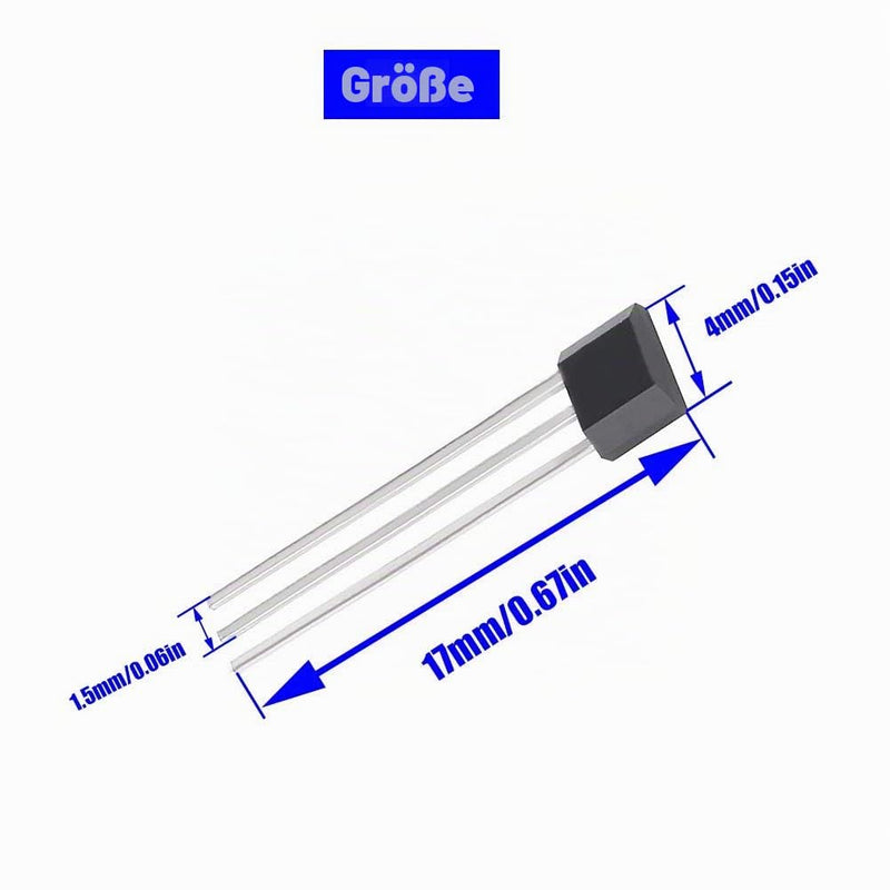 OTOTEC 12pcs. 41F TO-92S SS41F 0H41 SH41 S41 Bipolar Hall Effect Sensor Magnetic Detector 3-Pole Sensor for Motor Vehicles Electric Cars Automotive Engine Industry