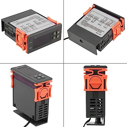 ARCELI AC 110V-220V Fahrenheit/Celsius Digital Temperature Controller Thermostat Heat/Cooling Mode with Sensor 2