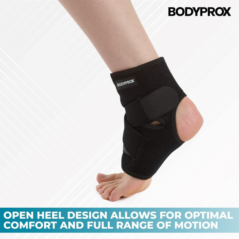 [Australia - AusPower] - Bodyprox Ankle Support Brace, Breathable Neoprene Sleeve, Adjustable Wrap! 