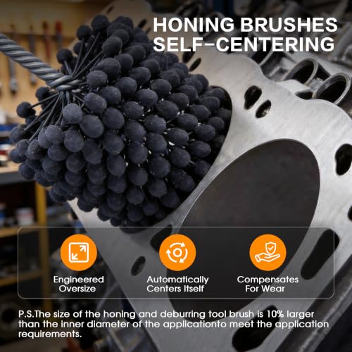 YCXCMAT 3-3/4 inch 240 grit ball style engine cylinder hone flexible tool