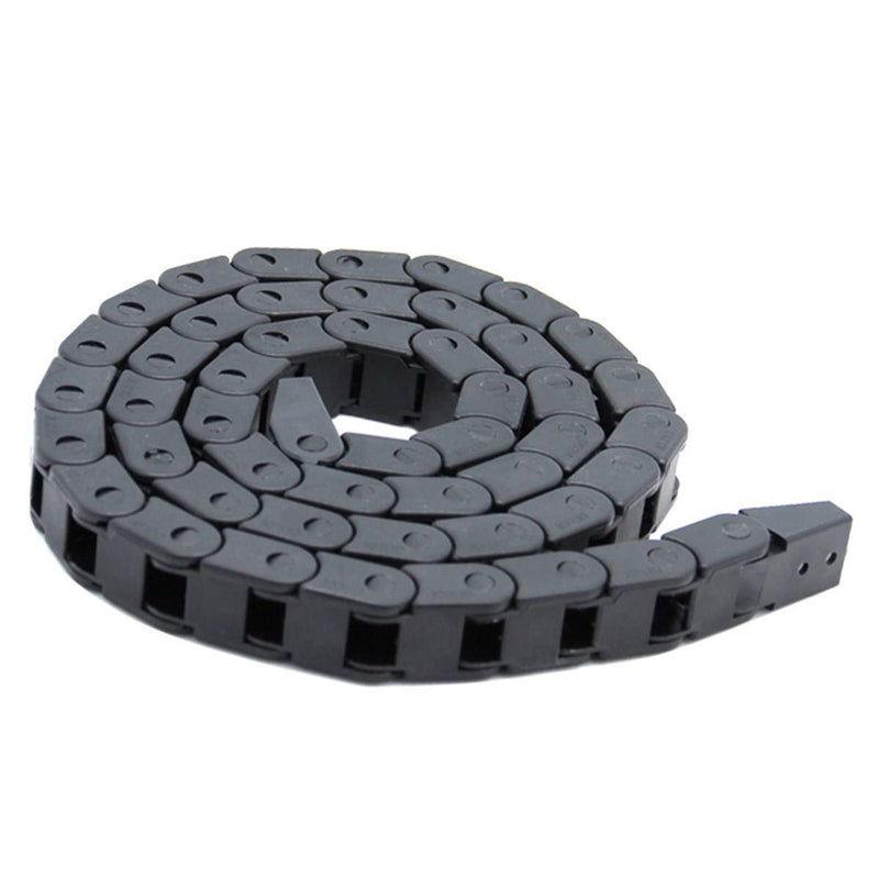 [Australia - AusPower] - 10X10mm 1M Black Plastic Flexible Drag Chain Plastic Towline Drag Chain Cable Carrier for 3D Printer 