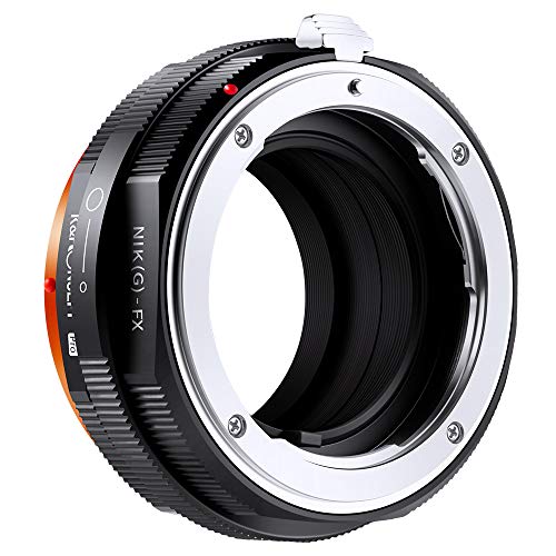 K&F Concept Lens Mount Adapter Compatible with Nikon G/F/AI/AIS/D/AF-S Mount Lens to Fujifilm Fuji X-Series X FX Mount Cameras with Matting Varnish Design for Fuji XT2 XT20 XE3 XT1 X-T2