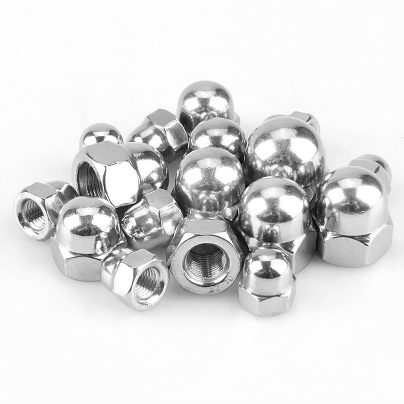 [Australia - AusPower] - M4 Acorn Cap Nuts, M4x0.7mm Dome Head Hex Nuts,18-8 Stainless Steel Hardware Nuts,Bright Finish, Full Thead Coverage,Quantity 100Pcs M4x0.7mm(100pcs) 
