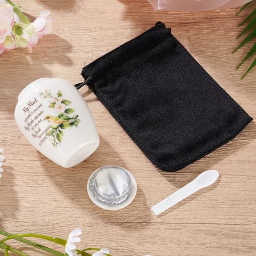 Small Urn for Human Ashes Ceramic Urn for Ashes for Women Keepsake Cremation Urn for Memorial