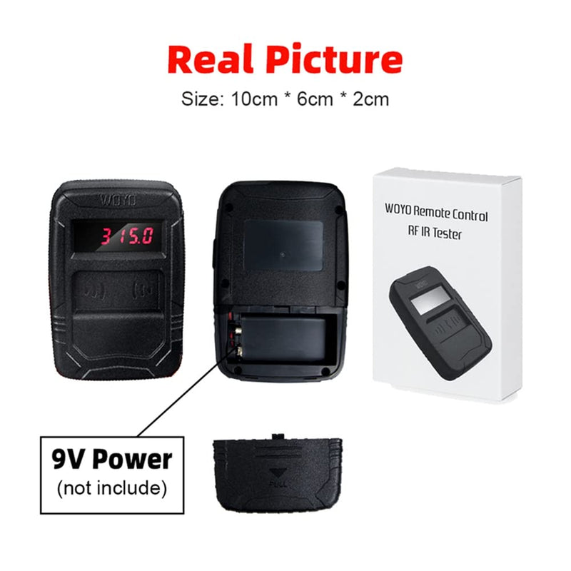 [Australia - AusPower] - Frequency Tester Car Key Fob, WOYO PL001 10MHZ-1000MHZ Automotive Truck Door Remote Control Tester 315/433/868/902 MHZ RF Radio Frequency Digital, IR Infrared Signal TV Remote Detector 