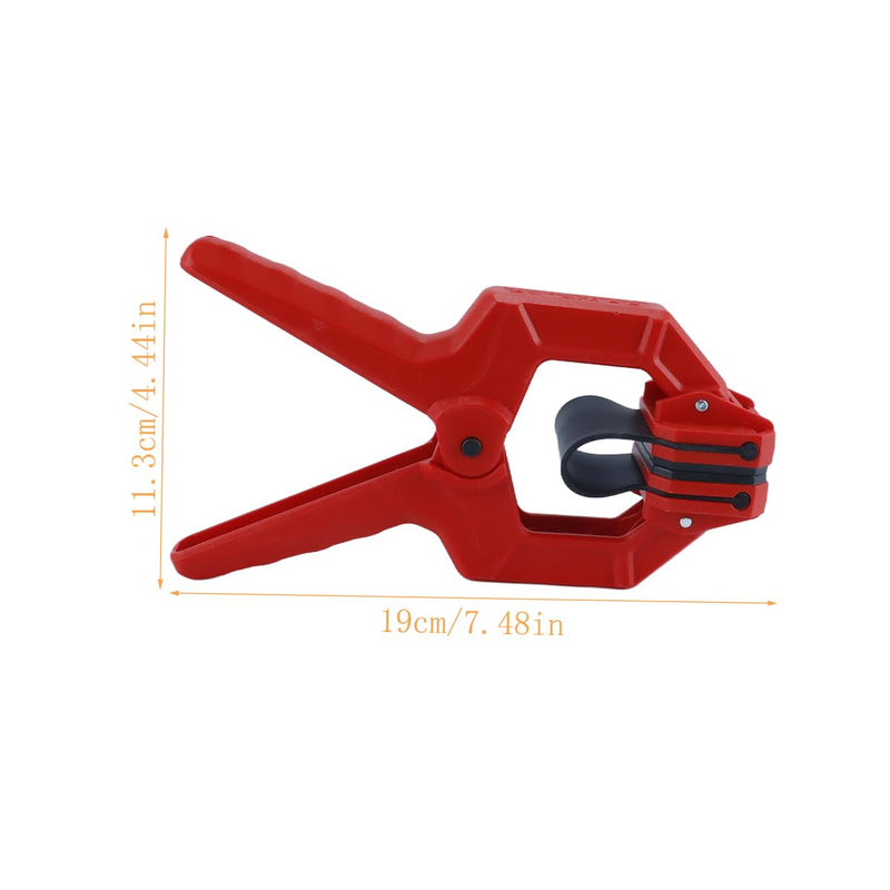 Spring Clamps Plastic Woodworking Clamp Type G with Rubber Band 50mm Carpenter's Clamp for Shelving Cabinet Edges Plywood Edging Lamination