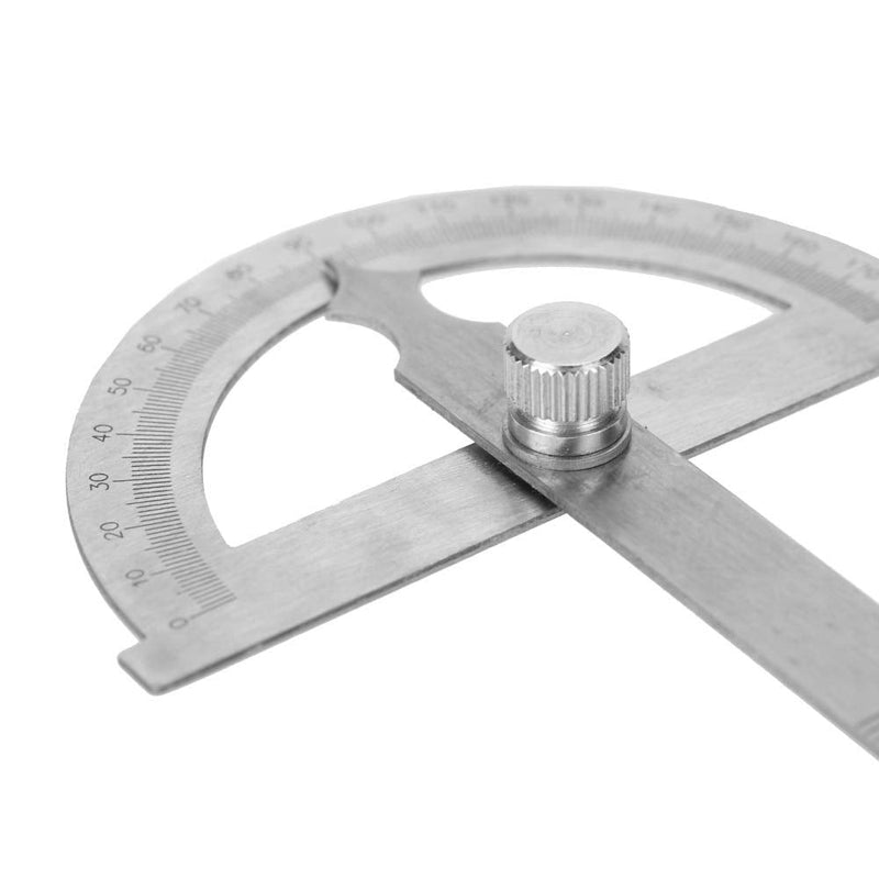 [Australia - AusPower] - MAGT Protractor, 0-180 Degree, 15 cm, Goniometer, Stainless Steel Protractor, Ruler, Arm Measuring Ruler, Angle Measuring Ruler (80 x 120 mm) 