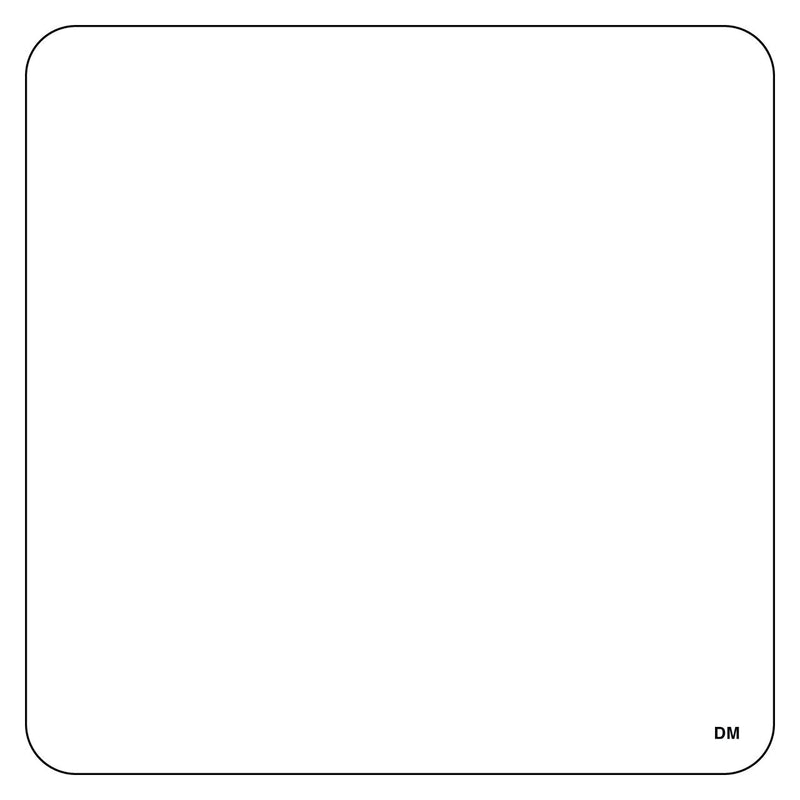 DayMark Safety Systems DissolveMark IT110080 Blank Dissolvable Label, 2.5" x 2.5", 125 per Roll 2.5" x 2.5"