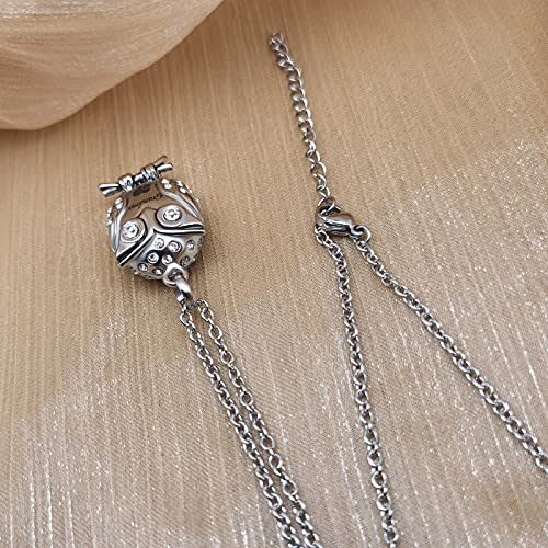 Owl Animal Cremation Urn Necklace for Ashes Crystal Memorial Keepsake Pendant Jewelry with Funnel Filler Kit for Dad Mom Grandma Son