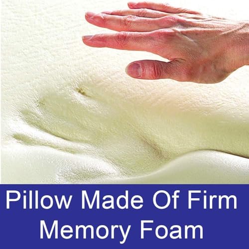 Carex Memory Foam Cervical Neck Pillow, Round - Contoured Design to Support Neck and Shoulders, Relieve Pain and Pressure, Neck Roll Pillow for Sleeping, Memory Foam 1 Count (Pack of 1)