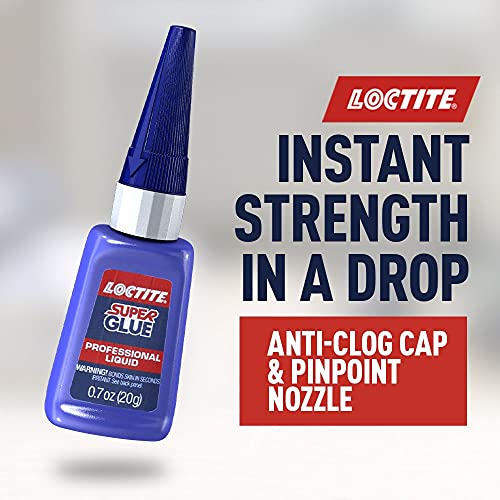 Loctite Super Glue Liquid Professional clear 0.7 oz bottles, 4-pack for wood bonding
