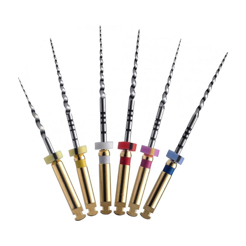 [Australia - AusPower] - Dental Endo Files 6PCS Large Tapered Niti Rotary Files SX-F3 25MM Endodontic Root Canal Treatment Engine File 