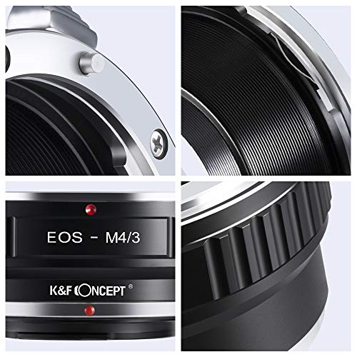 K&F Concept Lens Mount Adapter Compatible with Canon EOS (EF/EF-S) Mount Lens to M4/3 (Micro Four Thirds) MFT Olympus Pen and Panasonic Lumix Cameras EF&EF-S