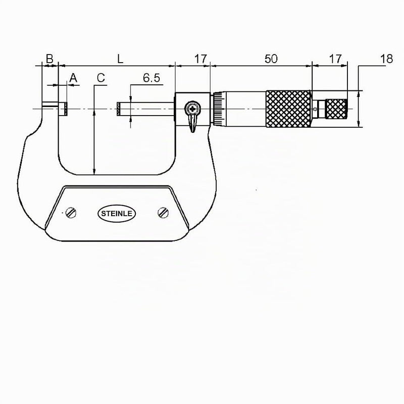 STEINLE 2130 Analogue Outside Micrometer Micrometer 75-100 mm
