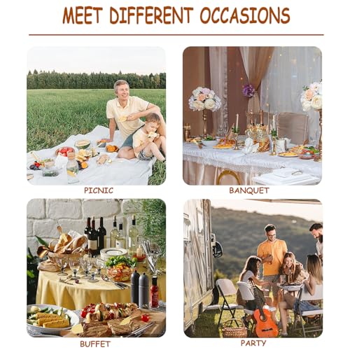 46Pcs Charcuterie Boards Accessories Small Serving Utensil Set Cheese Butter Spreader Knives Mini Stainless Steel Cutlery Tong Spoon Fork Bowl Wooden Toothpick for Kitchen Wedding Christmas Gift(Gold) 46Pcs Gold