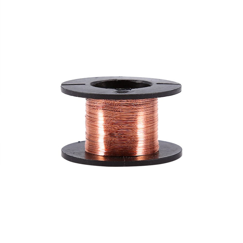 [Australia - AusPower] - Magnetic Copper Wire, 0.1mm Enameled Copper Wire for Motor, Thin Coated Copper Wire, Soldering Copper Wire for Transformers Motors Speakers Electromagnets, 15m, 5pcs 