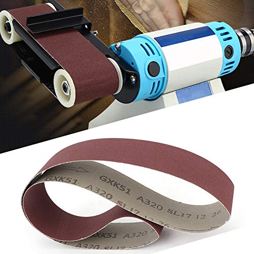 GXK51-B Sanding Belts Aluminum Oxide Sanding Belt 320 Grit / 400 Grit / 600 Grit for Sanding Polishing (320 Grit) Car Pack of 10