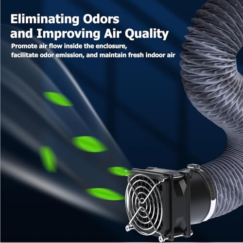 YOOPAI 3D Printer Enclosure Fan Fume Extraction Kit for 3D Printer Cover, Drain Tube with Low Noise Exhaust Fan