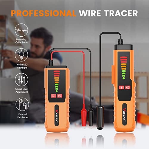 Underground Cable Wire Locator, Wire Detector Tracer F04 for Finding Break Cables, Irrigation Wires