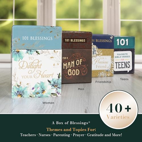 101 Favorite Bible Verses for Men, Inspirational Scripture Cards to Keep or Share (Boxes of Blessings)