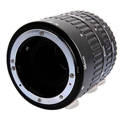 Extnp Auto Focus Macro Extension Tube Set (12mm 20mm 36mm) for Nikon AF AF-S DX FX SLR Cameras MCO-N-B