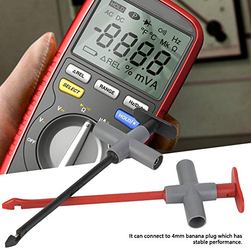 [Australia - AusPower] - 2Pcs P5010 Puncture Probe Wire Piercing Probe Test Clip Automotive Test Wire Kit 4mm Banana Plug Extension Test Cable Set Auto Repair Multimeter Testing Tool 