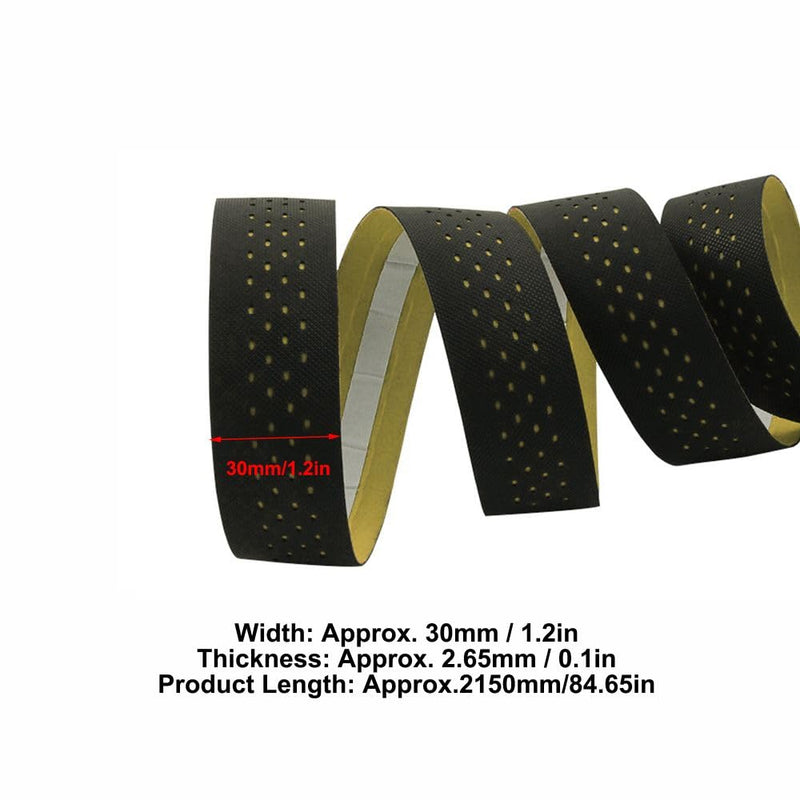 Anti-Slip Bike Handlebar Tape – EVA Shock-Absorbing PU Grip Tape with End Plugs, Breathable Design for Road Bikes(Black&Yellow) Black&Yellow