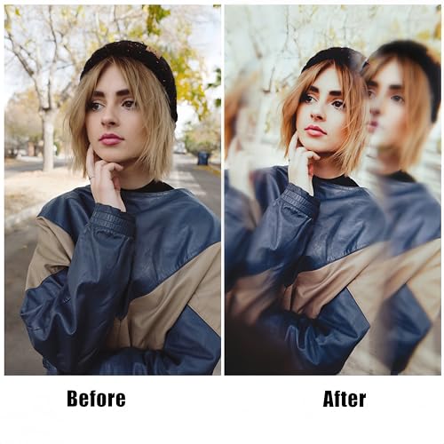 GREEN.L 58mm Motion Blur & Ghost Effect Filter — 360° Rotatable Bilateral Prism for Creative Photos & Videos, Premium Optical Glass with Case & Cloth