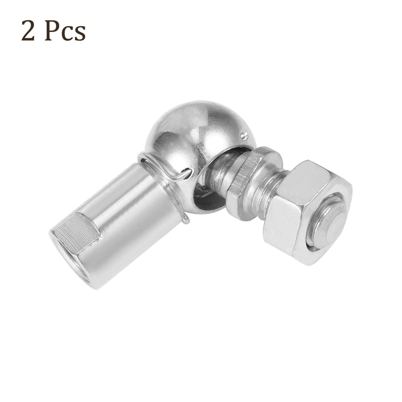 [Australia - AusPower] - 2pcs CS8 Angle Ball Joint - [M5x0.8 Left Female Thread, M5x0.8 Right Male Thread] Gas Spring Elbow Joint Fitting for Automotive, Hinged Door, Cupboard 