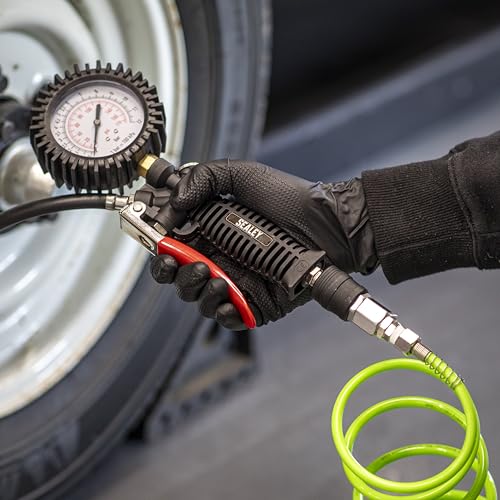 Sealey Sa9302 Tyre Inflator With Clip-On Connector