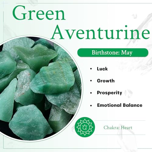 mookaitedecor Aventurine Crystal Pyramid Reiki Stones Grid Green