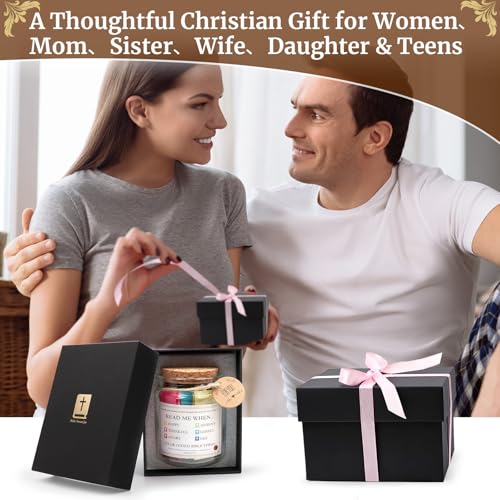 Bible Verse Jar,Stocking Stuffers,Christian Christmas Gift for Women Original