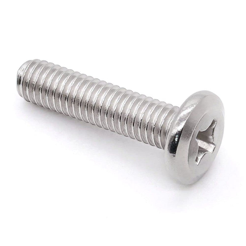 [Australia - AusPower] - Glvaner (30 pcs) M6-1.0 x 20mm Binding Screws, Flat Round Head Phillips Drive Machine Screw 304 Stainless Steel 18-8 Full Thread, Furniture Screw Connection Bolt Screw 30 