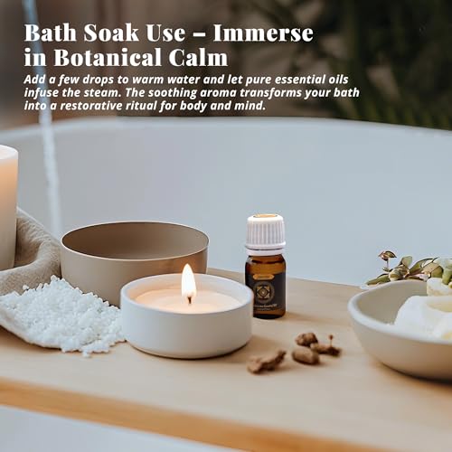 Essential Oils Set for Sauna, Meditation & Diffusers, 8 x 5 ml