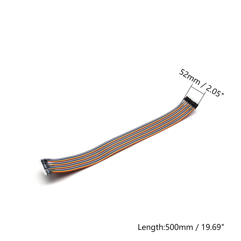 [Australia - AusPower] - Fielect Dupont Jumper Wires Breadboard Jumper Wires Colorful Ribbon Cables 40pin 50cm Long Male to Male 1Pcs 50cm 1PCS M/M 