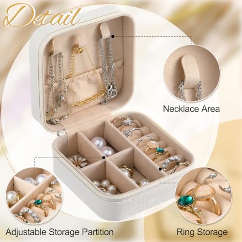 6 Pcs Girls Trip Jewelry Organizer White