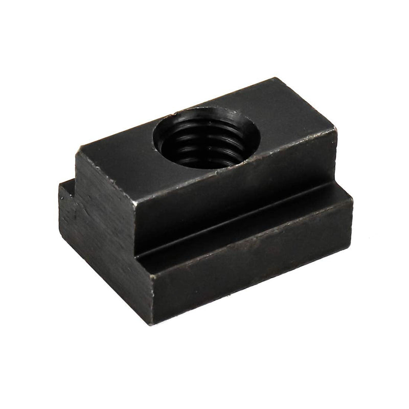 [Australia - AusPower] - M12 T-Slot Nut,Black Oxide Finish,Grade 8.8,0.47" Threads,Slot Width 14mm,Slot Depth 8mm,Total Depth 16mm,Pack of 5 M12 