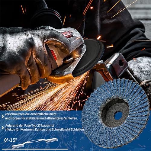 SIFANG Serrated Disc 76 Metal Grain 60 Flex Sanding Discs, Pack of 10 Mini Flex Discs 76 mm Angle Grinder Accessories for Metal Wood Steel Quick and Precise Cutting | For metal, wood, steel, grain 60, flex discs