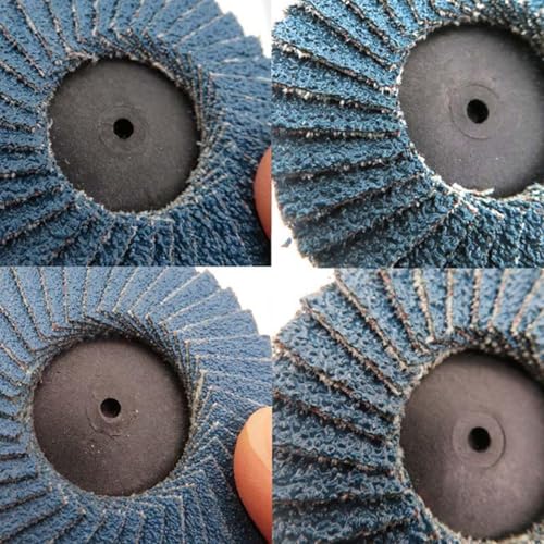 Pack of 32 Flap Discs 50 mm, 2 Inch Sanding Discs 50 mm, Grit 40/60/80/120, Angle Grinder Polishing Mop Disc Sanding Discs Flap Disc for Metal Wood Steel Zirconia Corundum Grinding Disc