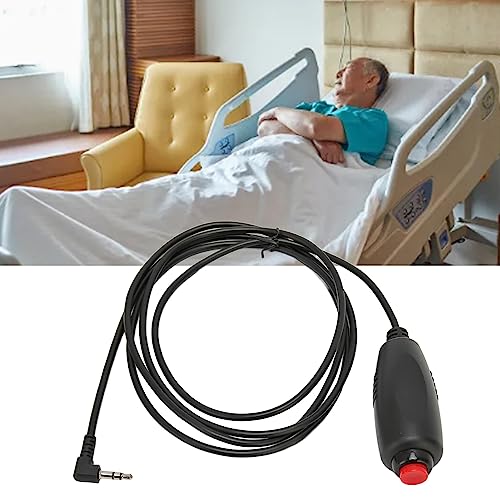 Nurse Call Button Cable, 3.5mm Waterproof Universal Call Cable, Replacement for Nurse Station, Push Button Cable for Caregivers, Patients, Elderly, Sick People