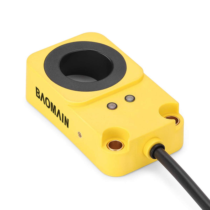 [Australia - AusPower] - Baomain Ring Proximity Switch Ring Sensor BM-M68-22DP2 PNP, NC(Normally Closed) 22mm Diameter Sensor Screw Machine Feeding Detection and Counting 