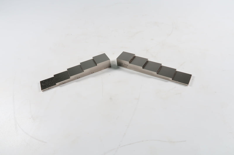 [Australia - AusPower] - Nickel Plated ultrasonic Calibration Block UT Step Block Wedge 1018 Steel 5 Step 0.1/0.2/0.3/0.4/0.5'' Nickel-Plated for Corrosion and wear Resistance.with high Quality Carrying case and Certificate. 