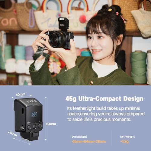 GODOX iT22 C IT22C mini Flash, TTL Wireless Camera Flash for Canon Camera IT22 C (Black)