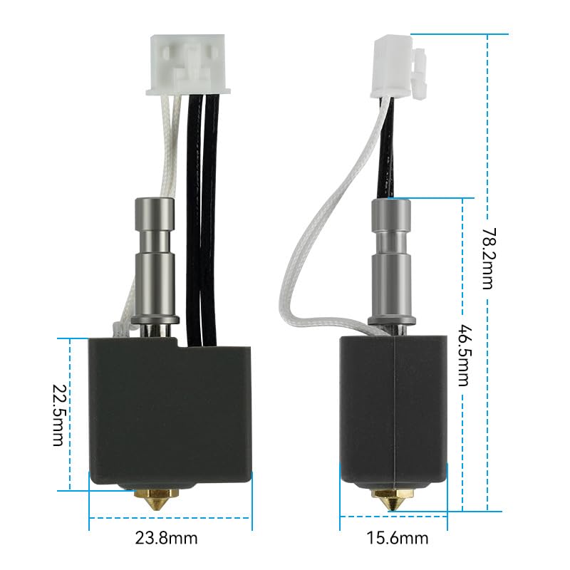 Hotend for Anycubic S1C - 3D Printer Replacement Part 24V - Perfect Fit Extrusion Head for Precise & Reliable Print Quality - High Quality Accessories for Anycubic S1C