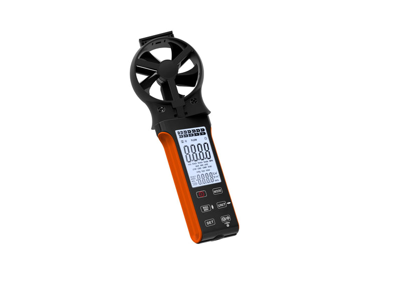 [Australia - AusPower] - Wind Meter CFM Meter, WapoRich Anemometer Handheld Wind Speed Meter Digital Wind Meter Rechargeable Measures Air Volume/Wind Speed/Temp with MAX/MIN for HVAC Drone RQ-5000D 